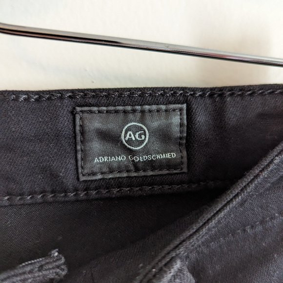 AG Jeans Farrah High-Rise Skinny Jean, solid black, sz 25R - Picture 7 of 9